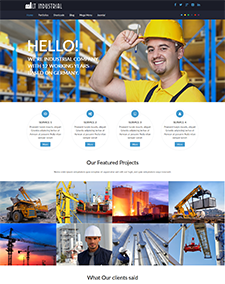 LT Industrial – Onepage Corporation / Industrial Joomla template