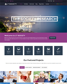LT Society – Free Corporation / Society Onepage Joomla template