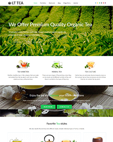 LT Tea Onepage – Free Responsive Tea Store Onepage Joomla template