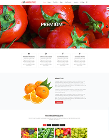 LT Agriculture – Onepage fruits & vegetables Joomla template