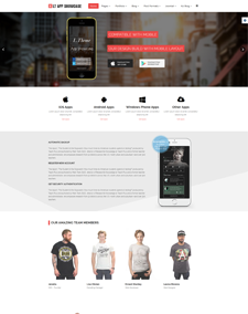 LT App Showcase Onepage – Free One Page Responsive App Showcase Joomla template