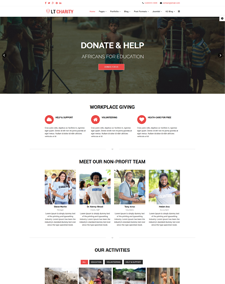 LT Charity Onepage – Free One Page Responsive Non-Profit, Charity Joomla template