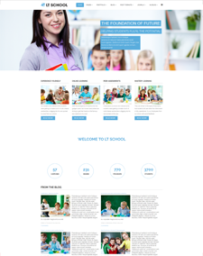 LT School Onepage – Free One Page Responsive Education / University / School Joomla template