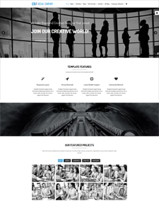 LT Social Company – Free Responsive Social Company Onepage Joomla template
