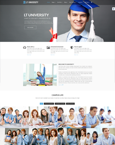 LT University Onepage – Free School / College / University Onepage Joomla template