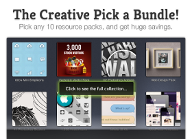 Unique web Design Resources Bundle Feature Image showcasing a collage of various design templates