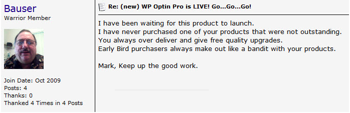 Testimonials for WP Optin Pro:
