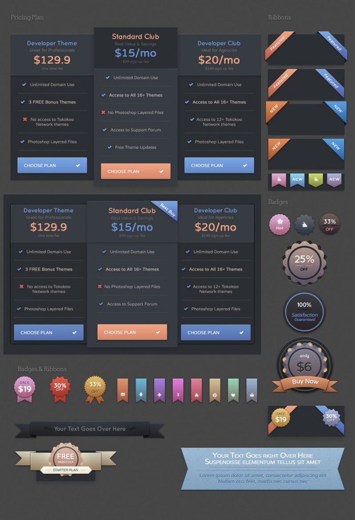 ui Kit - pricing
