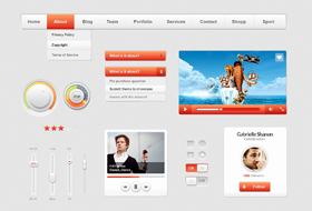 Web Design UI Elements Preview