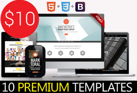 Feature image of 10 Responsive HTML Templates by DX Themes