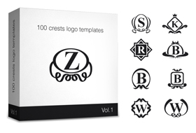 100 Crests Vector Logo Templates Feature Image