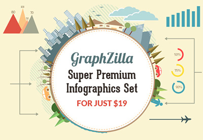 GraphZilla – The Super Premium Infographics Set Feature Image