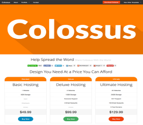 colossus website template
