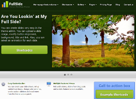 Full Side WordPress Theme Feature Image Showcasing the User Interface