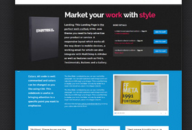 eBook and App Landing Page Template Feature Image showcasing the UI of the tool