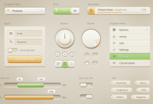 Vanilla Cream UI Kit Preview Image