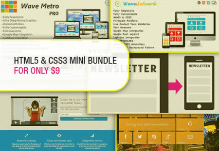 HTML CSS Templates Mini Bundle Feature Image