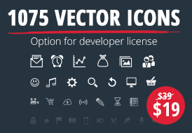 Crisp Pixel Perfect Vector Icons Pack