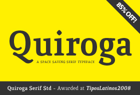 Quiroga Serif Std Font Bundle Feature Image