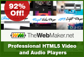 Professional HTML5 Video and Audio Player Feature Image