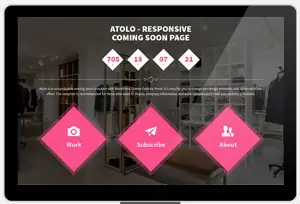 Atolo Responsive coming soon template