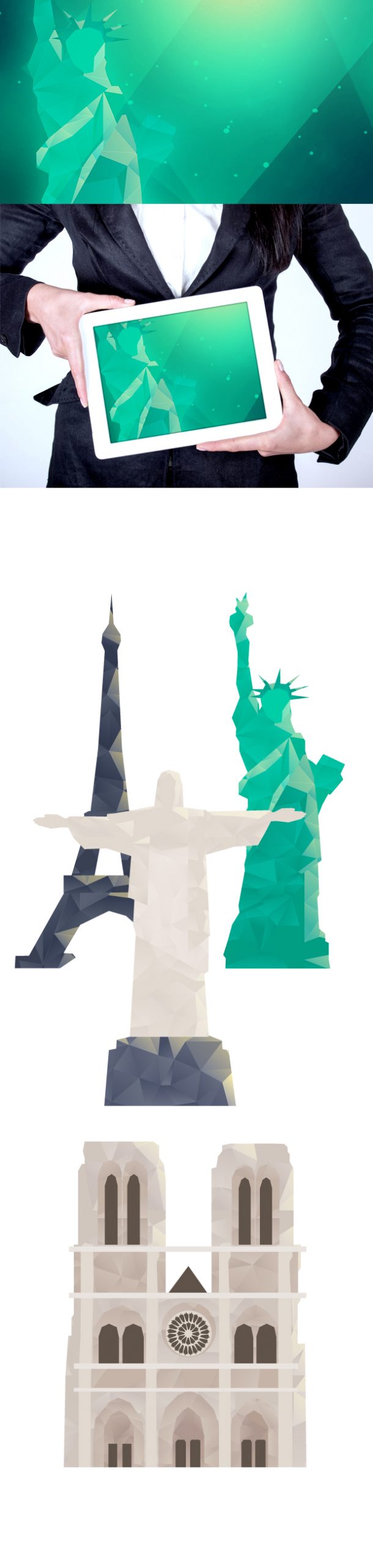 Polygonal Vector elements on Building design