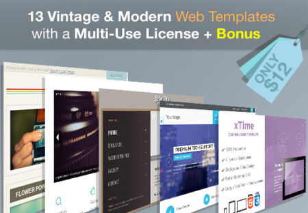 Feature image of 13 Modern & Vintage Graphic Design Templates