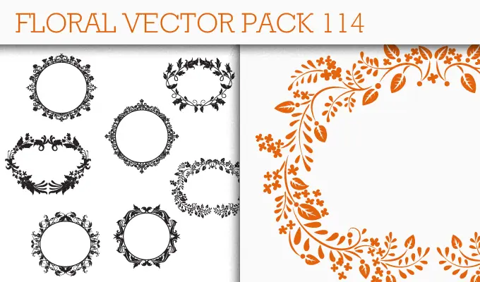 designious-floral-vector-pack Collection of floral vector elements