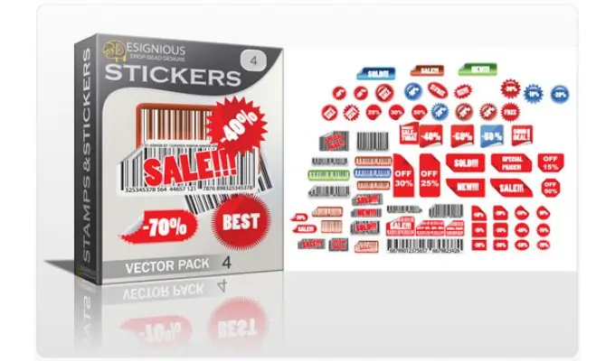 designious-vector-stickers Stickers bundle