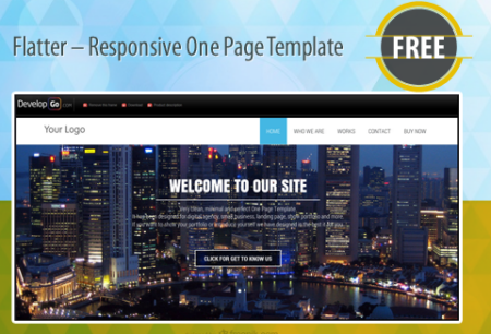 Flatter Responsive One Page Template