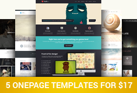 Feature image of 5 Trendy One Page Website Templates