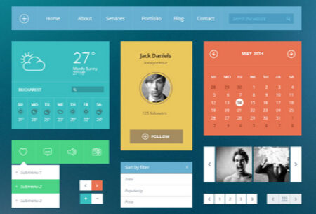 Free Modern Touch UI Kit by PixelKit feature image