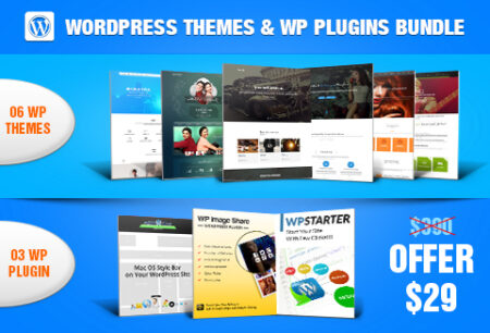 6 Best WordPress Themes & WP Plugins bundle feature image