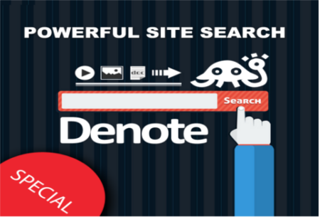Denote: Simple & Powerful Site Search Plugin Feature Image