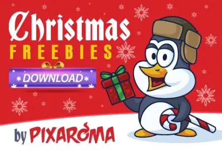Free Christmas graphic design pack feature image