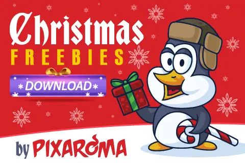 Free Christmas graphic design pack feature image