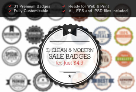 modern vector badges