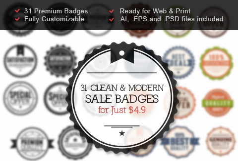 modern vector badges