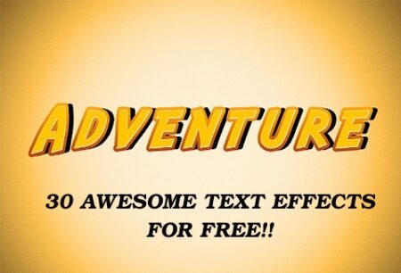 Free Awesome text effects bundle feature image