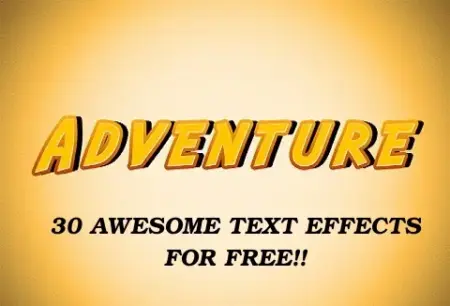 Free Awesome text effects bundle feature image
