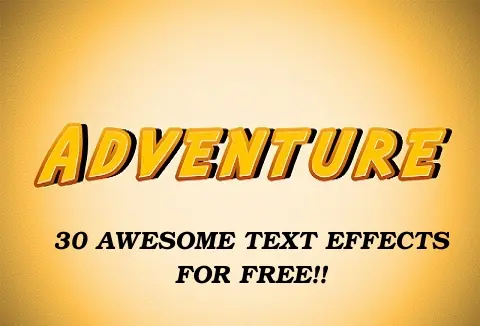Free Awesome text effects bundle feature image
