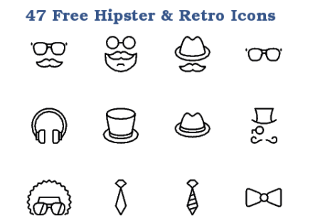 retro icon set