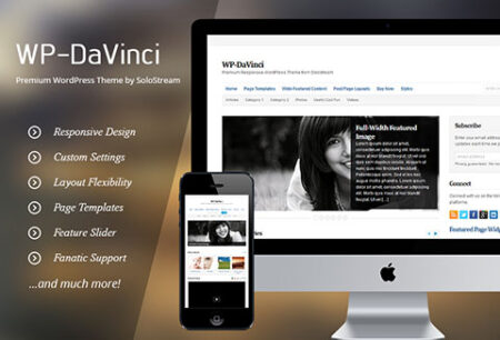 WP DaVinici - premium WordPress Theme feature image