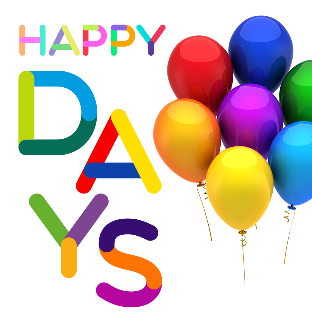 happy-days image showcasing colorful balloons 