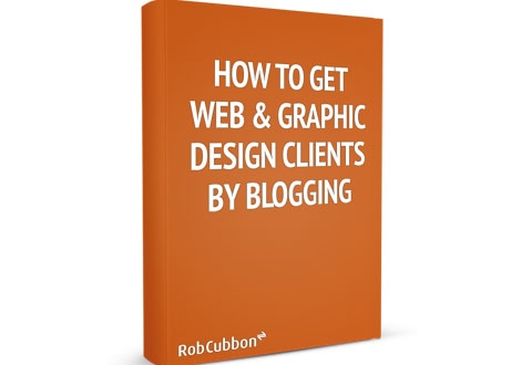 How to get web design clients eBook with orange cover