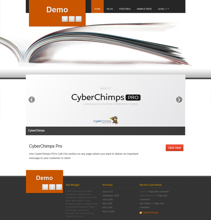 Fine-pro - - responsive theme in grey and black