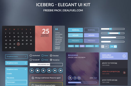 Iceberg elegant UI kit Feature Image
