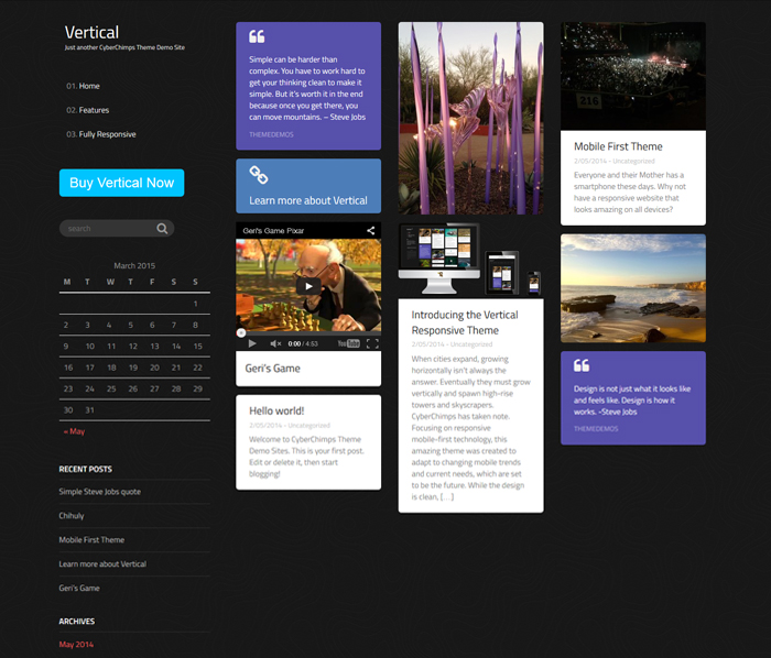 Vertical - wordpress themes