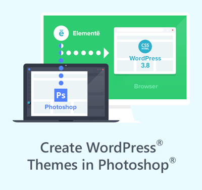 Create WordPress theme from PSD in Photoshop image