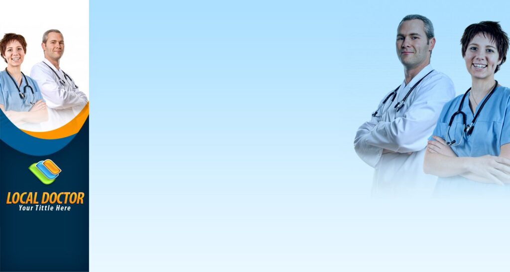 Medical professionals flyer template preview image